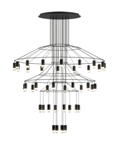 Vibia Wireflow chandelier 01