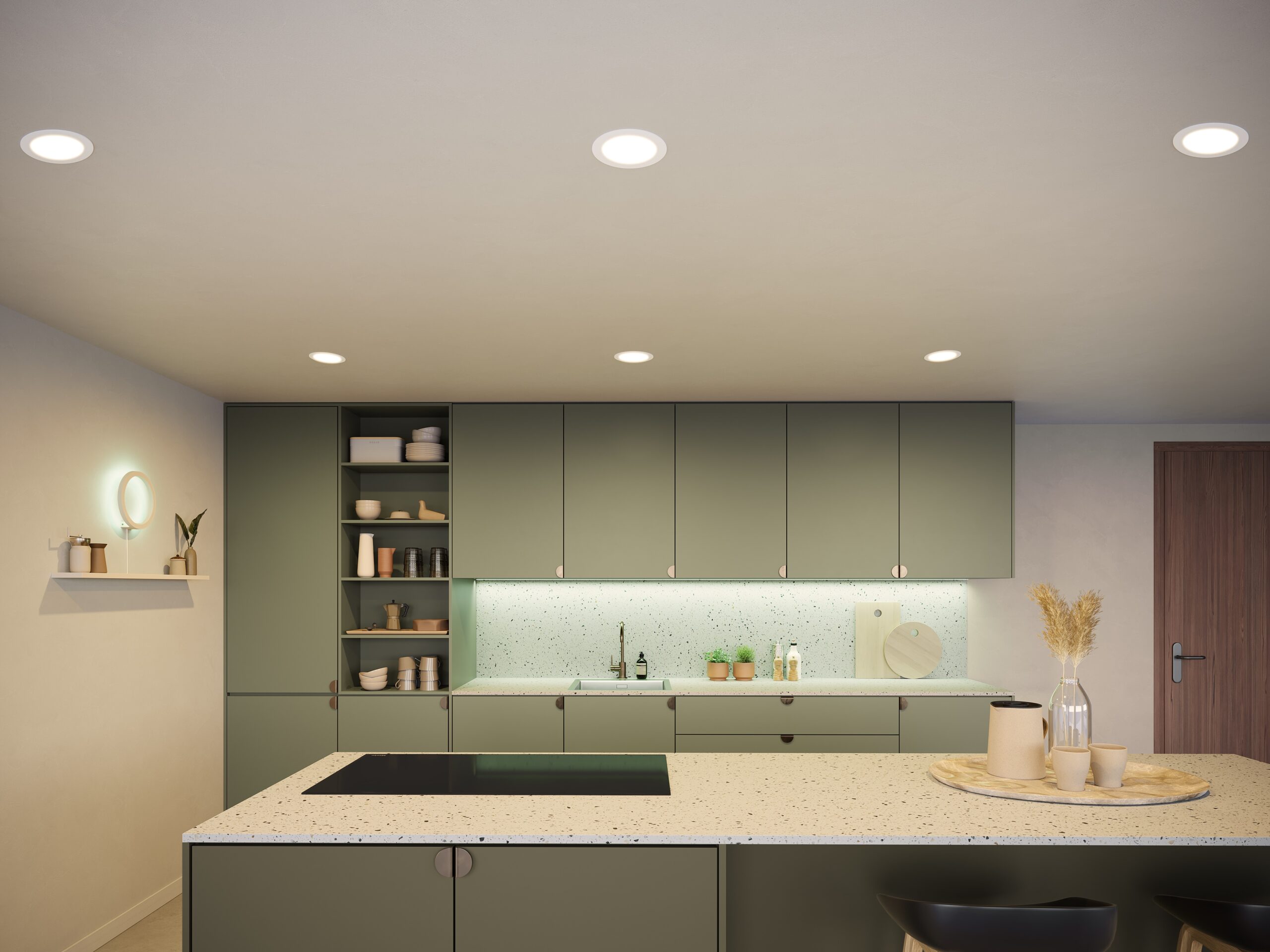 philips hue slim recessed light in white lifestyle scaled